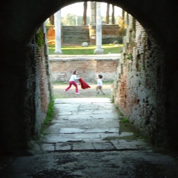 Famous bullfighters Chiara and Andrea Campesi have entered the ring at Ostia Antica.